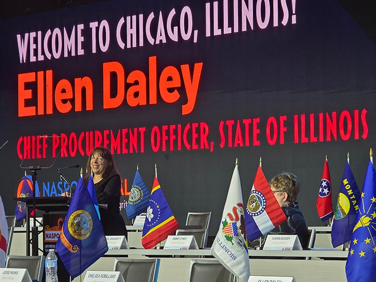 Ellen Daley presenting at NASPo conference