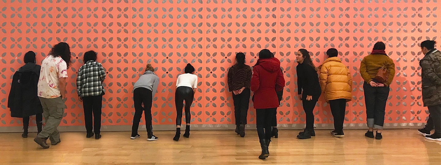Edra Soto work entitled, "Graft" at the Chicago Cultural Center, 2019 as part of the "Forgotten Forms" Exhibition