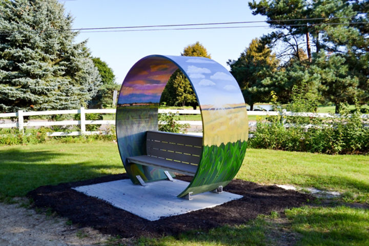 DeKalb County Public Art Bench by Artist, Kailey Rorer