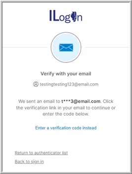 Image of the Verify with your email confirmation