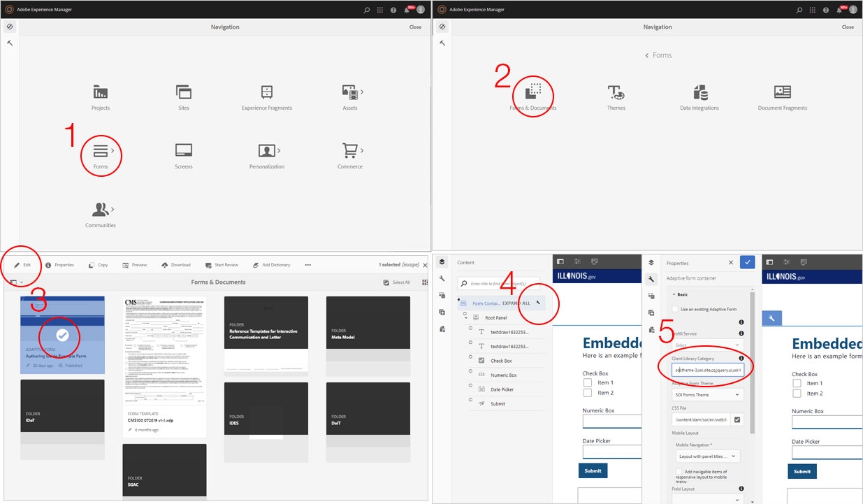 Steps to take to add form analytics client library