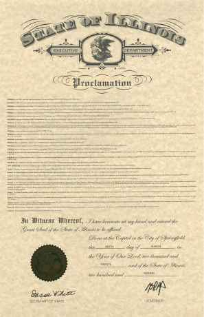 image of proclamation
