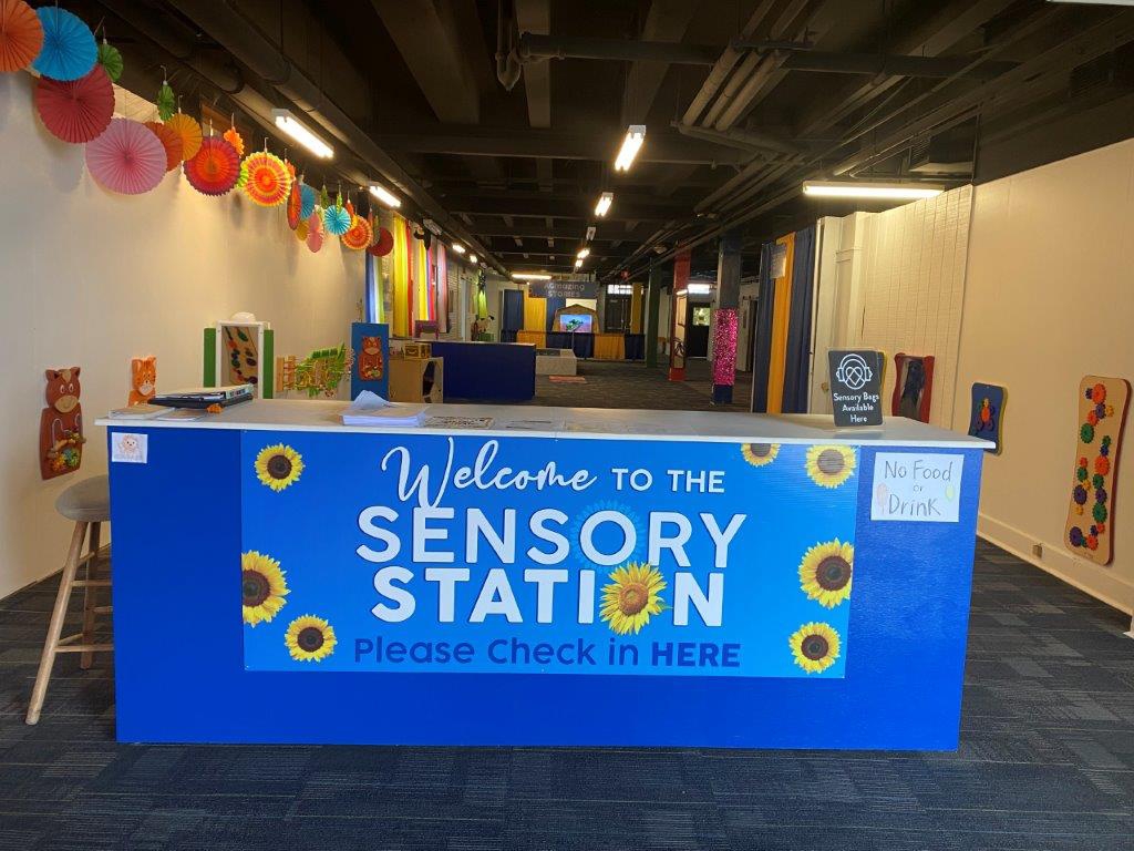 Sensory Station entry sign.