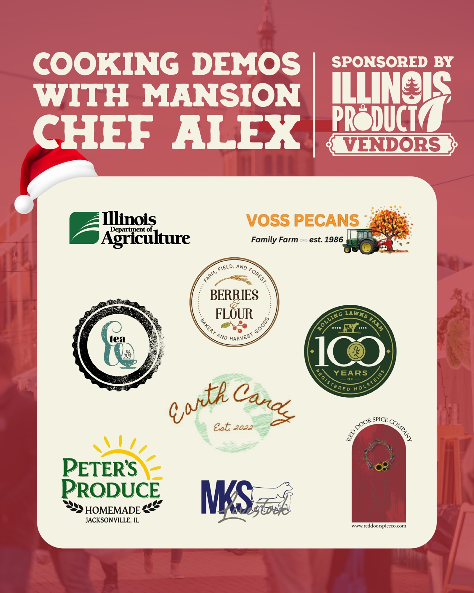 IP_Holiday Market_Signage_Cooking Demos Sponsors_24x36