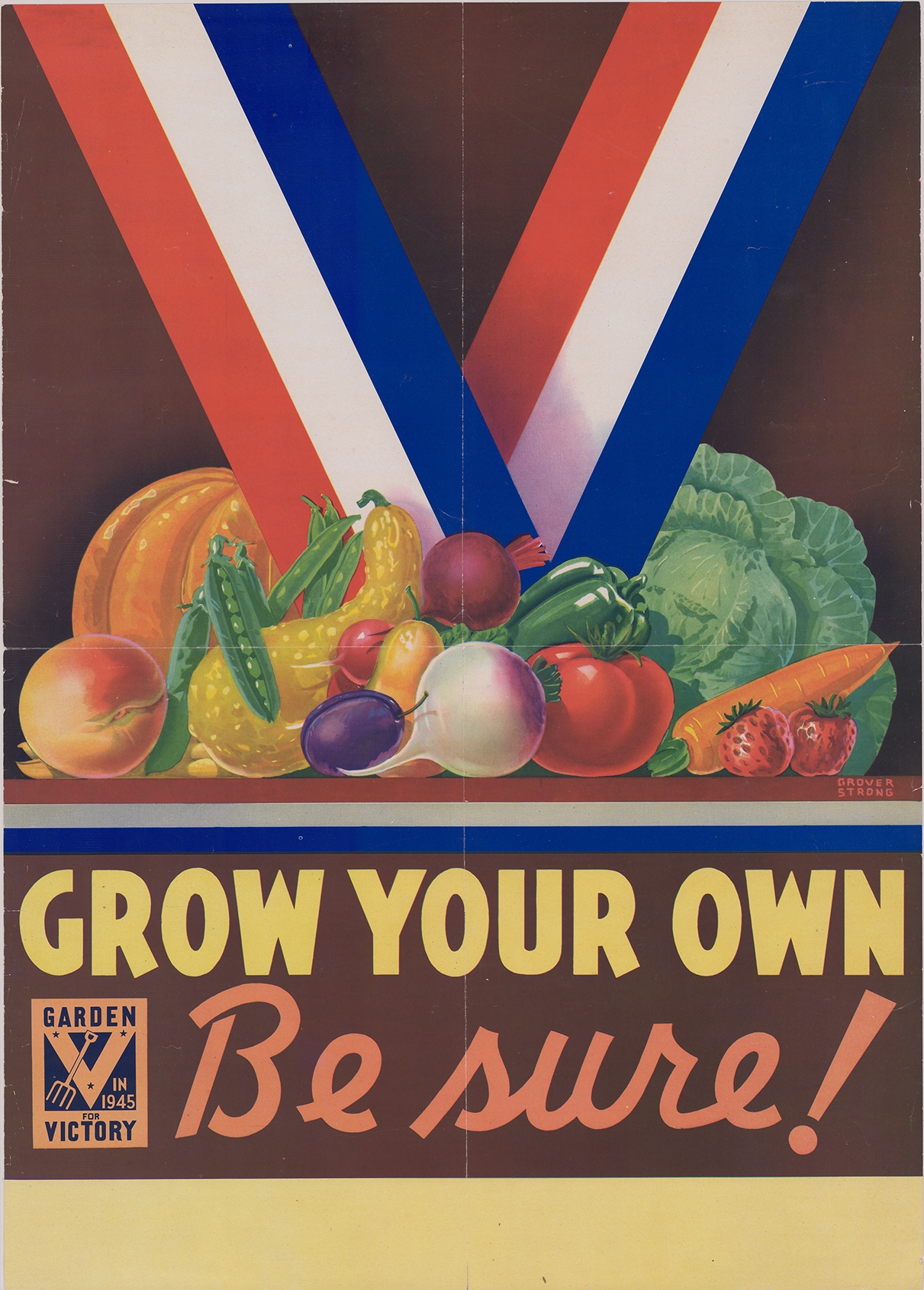 WW II era poster urging the public to plant a garden