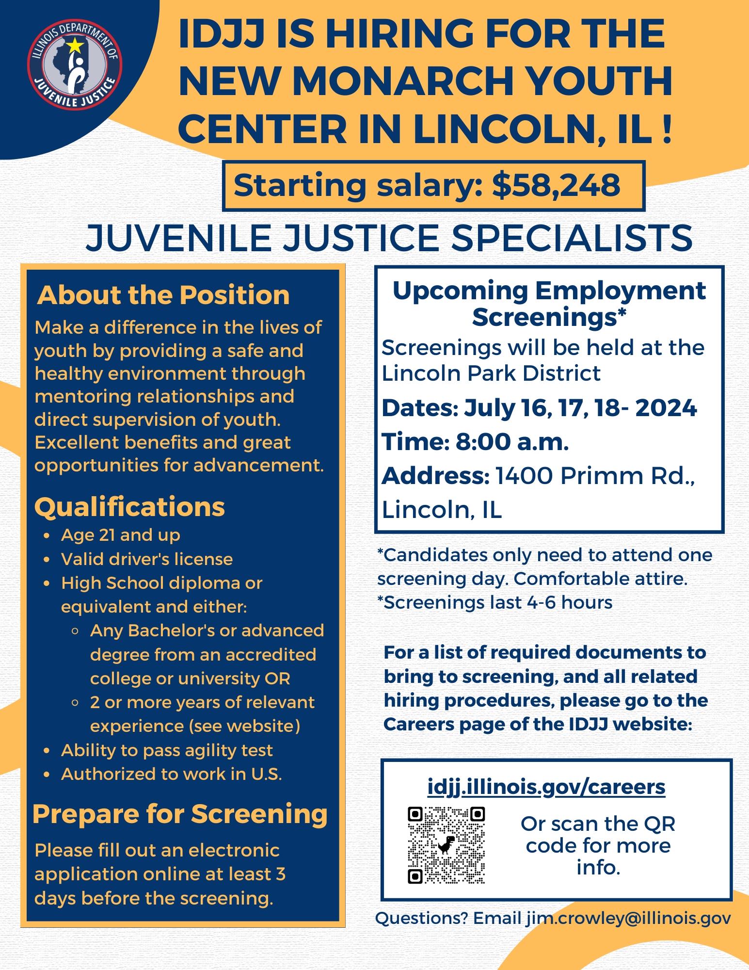 Lincoln RECRUITMENT FLYER  July 24 - 1