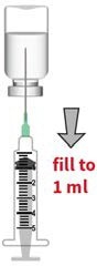 Injection with 1ml Content