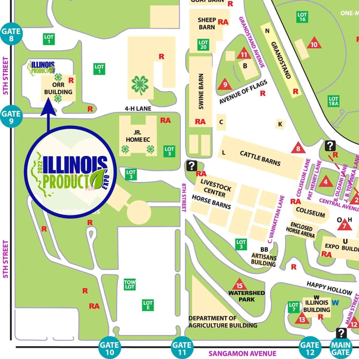 Illinois State Fairgrounds Map Zorah Kiersten