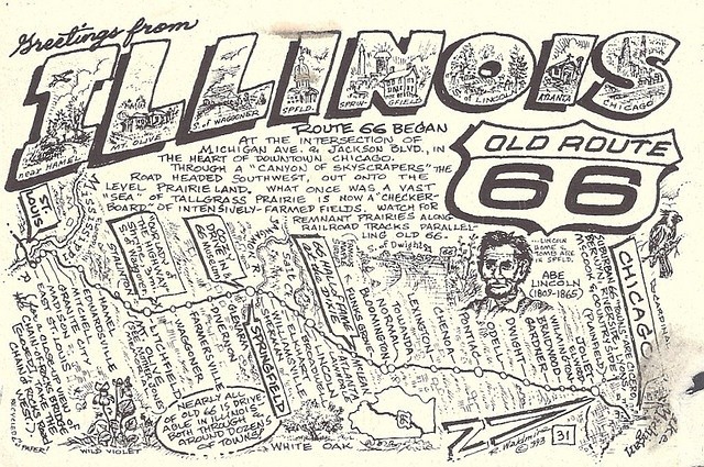 Historic Route 66 Postcard