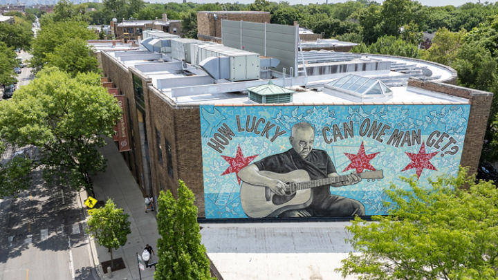 Old Town School of Folk Music Mural of John Prine