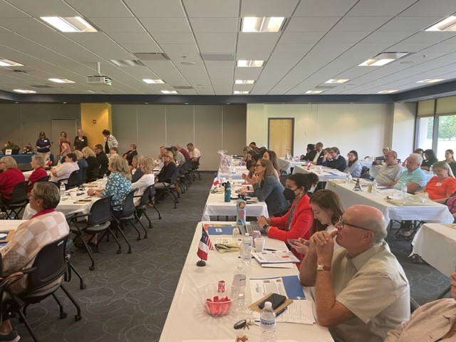 Attendees in the room at the Sister Cities Conference