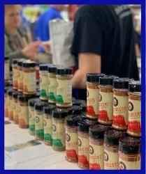 samples of spices in jars