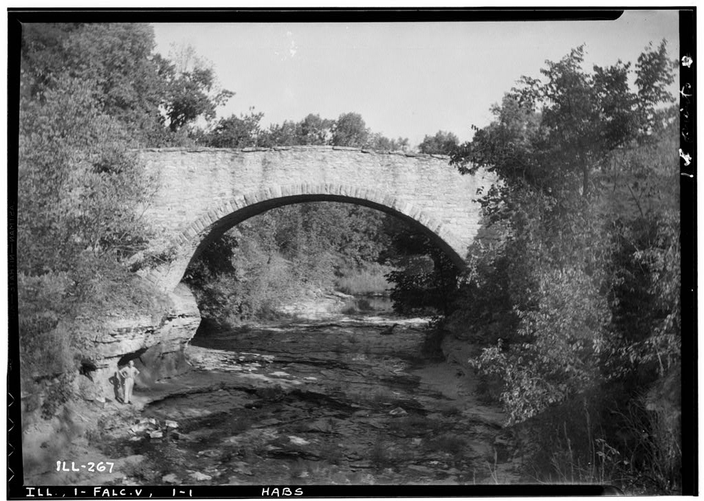 Falls Creek vicinity, Fall Creek Bridge (HABS IL-267)
