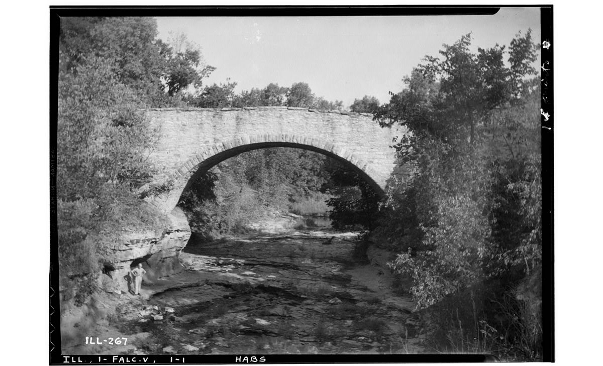 Falls Creek vicinity, Fall Creek Bridge (HABS IL-267)