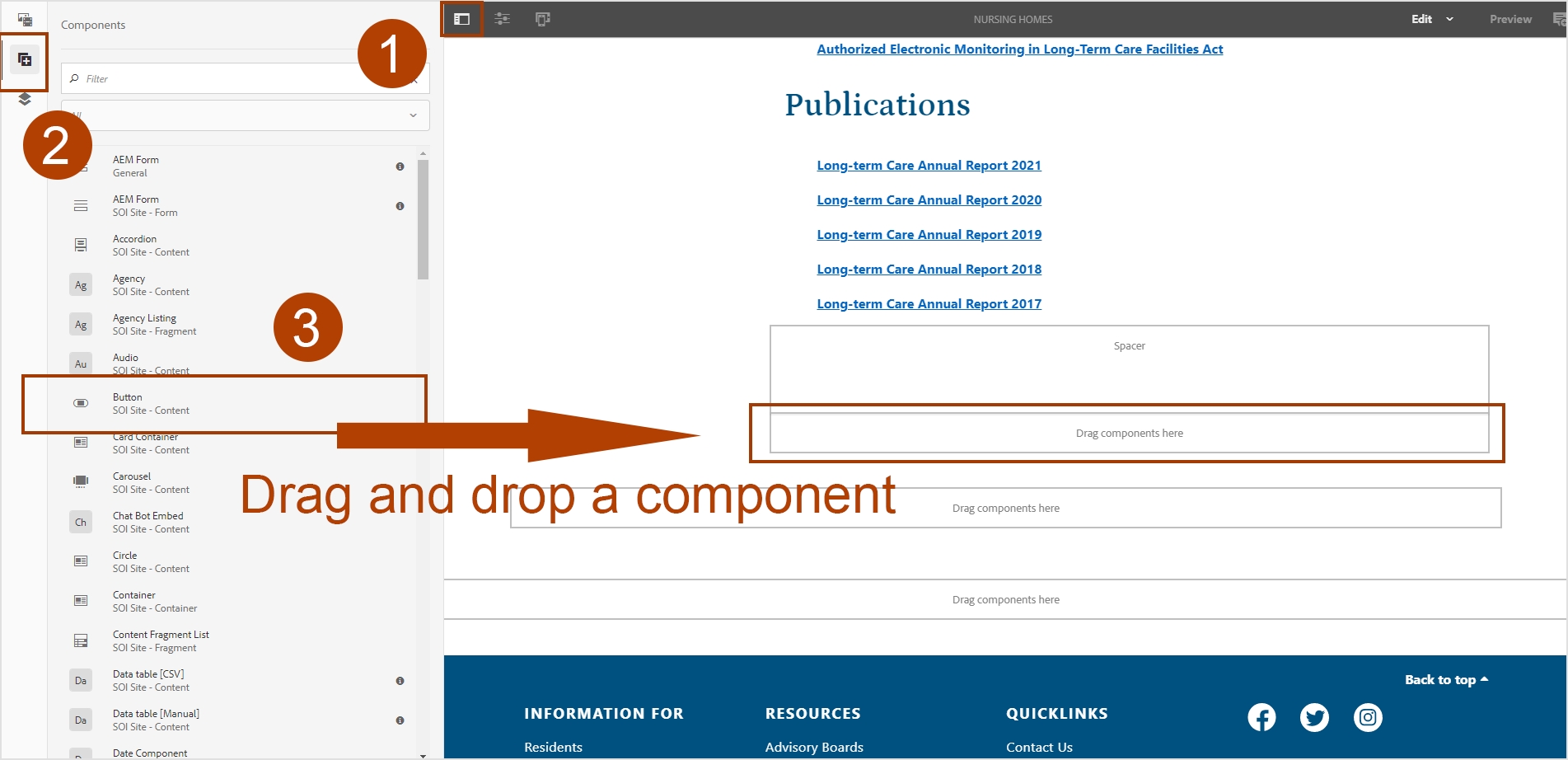 adding component step 3