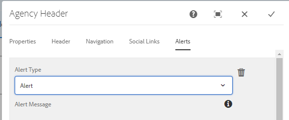 Agency Alerts on Alerts Tab