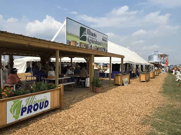 IL Department of Agriculture tent at the Farm Progress Show