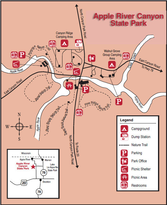 Apple River Canyon Park Map