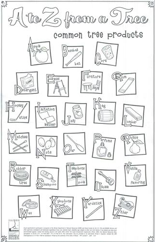A to Z from a Tree activity sheet