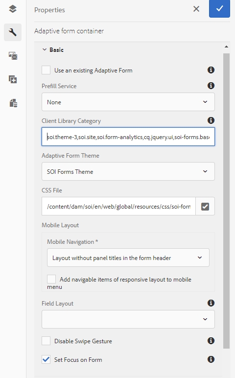 Basic Form Properties