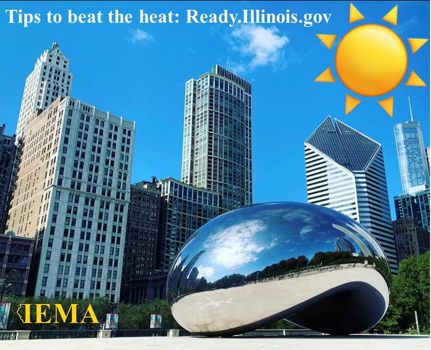 Chicago Bean Sculpture Heat