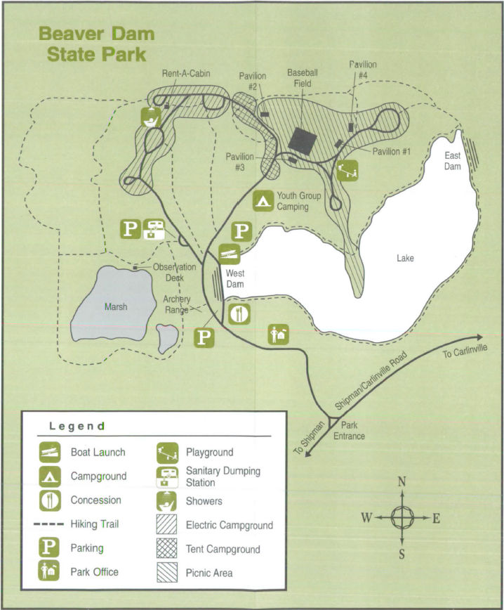 Beaver Dam Site Map