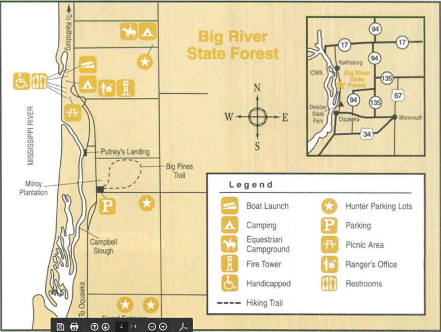 Big River Site Map