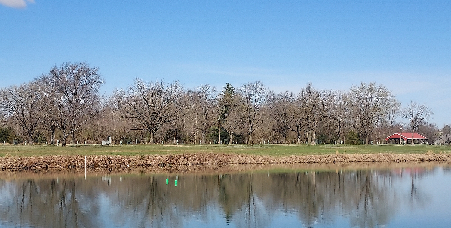 Photo of campgrounds and lake