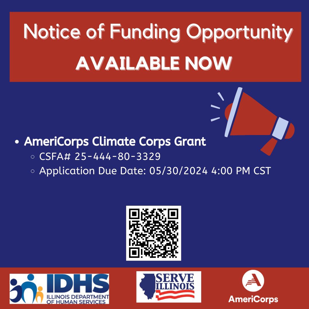 AmeriCorps Climate Corps Grant NOFO graphic