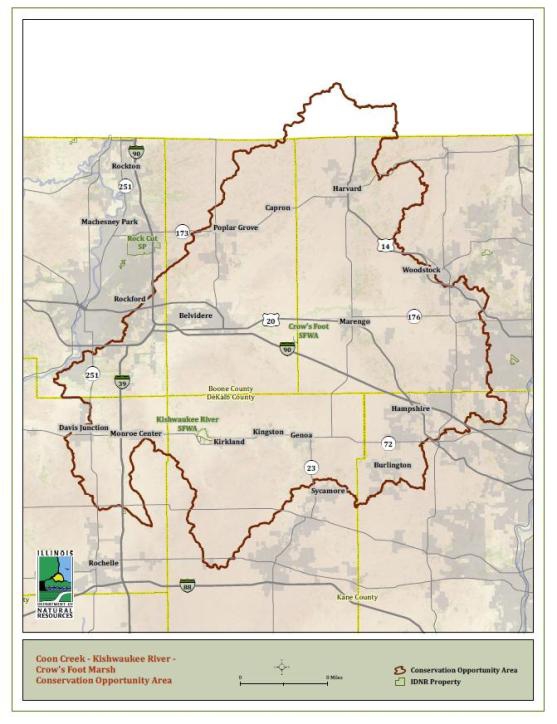 Crow's Foot Marsh - Coon Creek - Kishwaukee River  