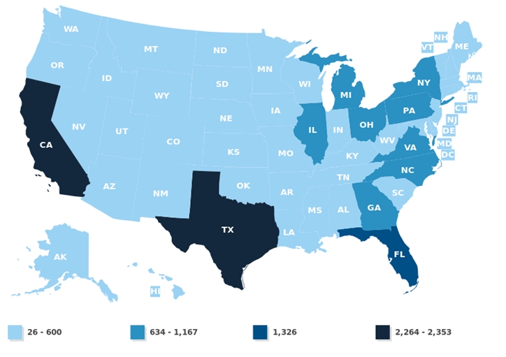 Infant Mortality by State Map