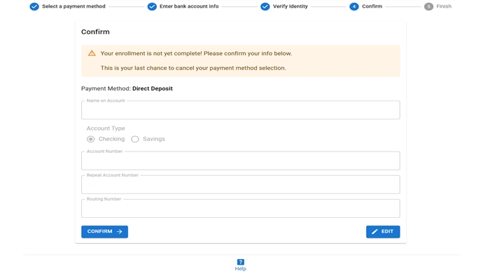 Direct Deposit Step-by-Step Guide