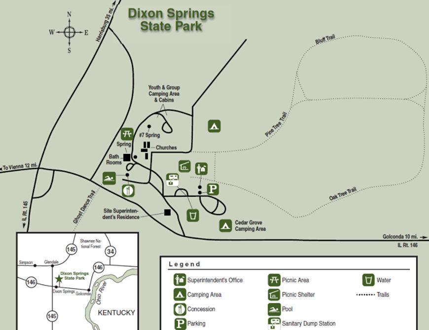 Dixon Springs Site Map Full Size