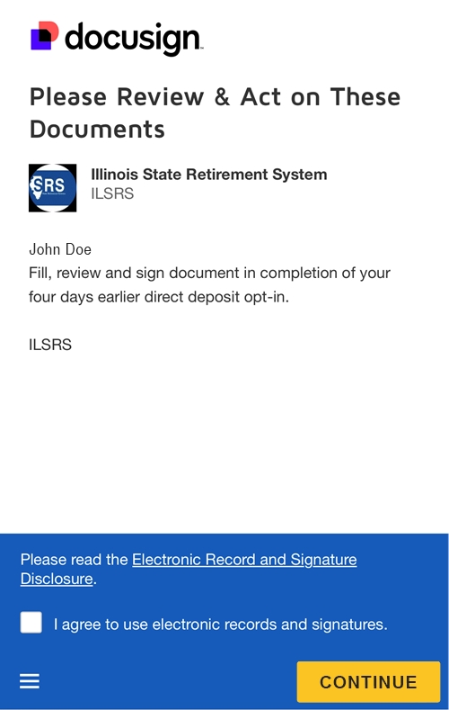 docusign example screenshot