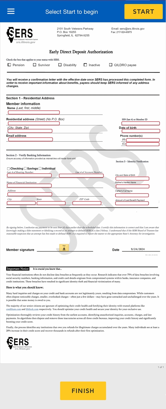 docusign form example screenshot