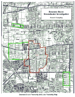 Map - Downers Grove Round 3 Well Sampling