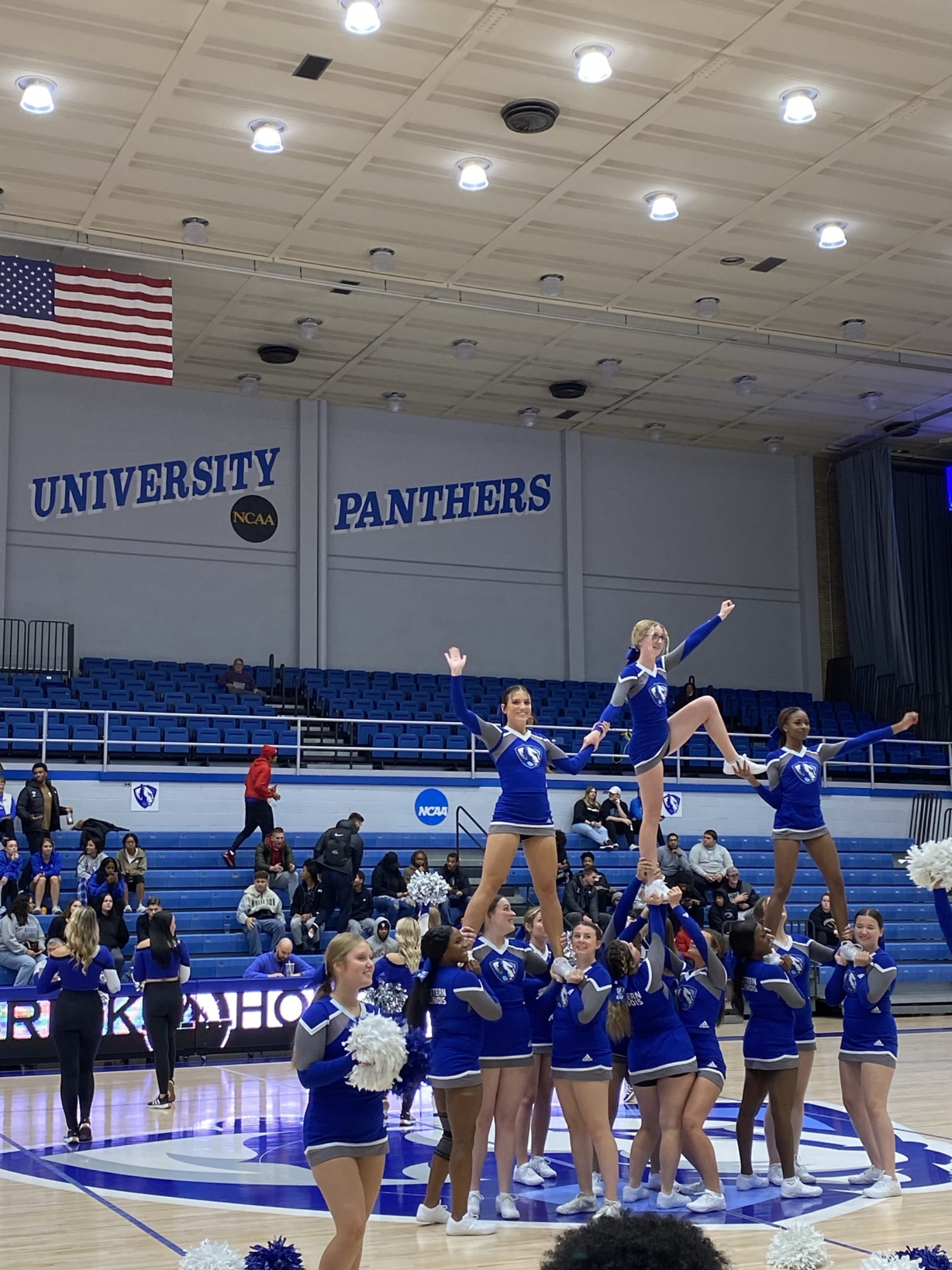 Eastern Illinois University vs Chicago State Pop-Up cheerleader picture