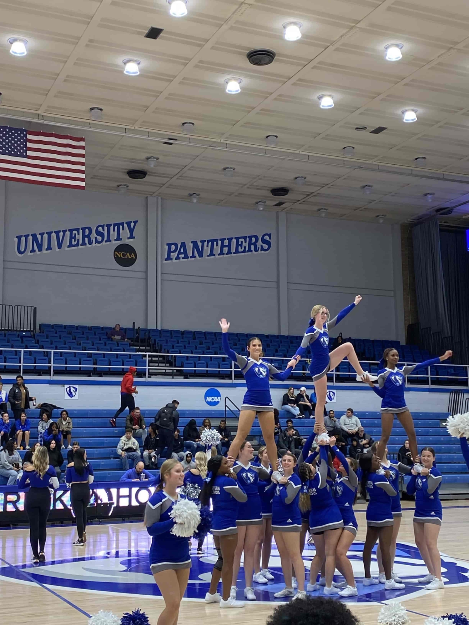 Eastern Illinois University vs Chicago State Pop-Up cheerleader picture