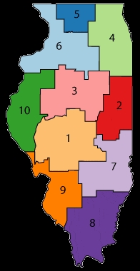 Economic Development Regions map