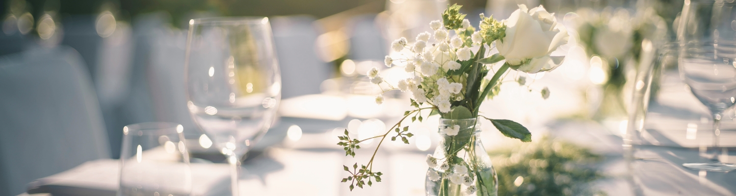 Image of a table set for a formal event