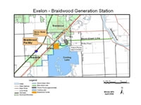 Site Map, Exelon - Braidwood Generation Station