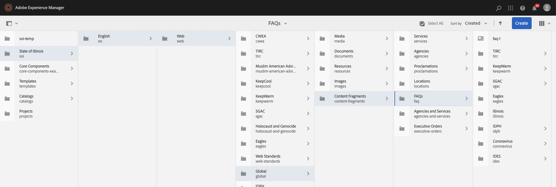 frequently asked questions asset path in aem