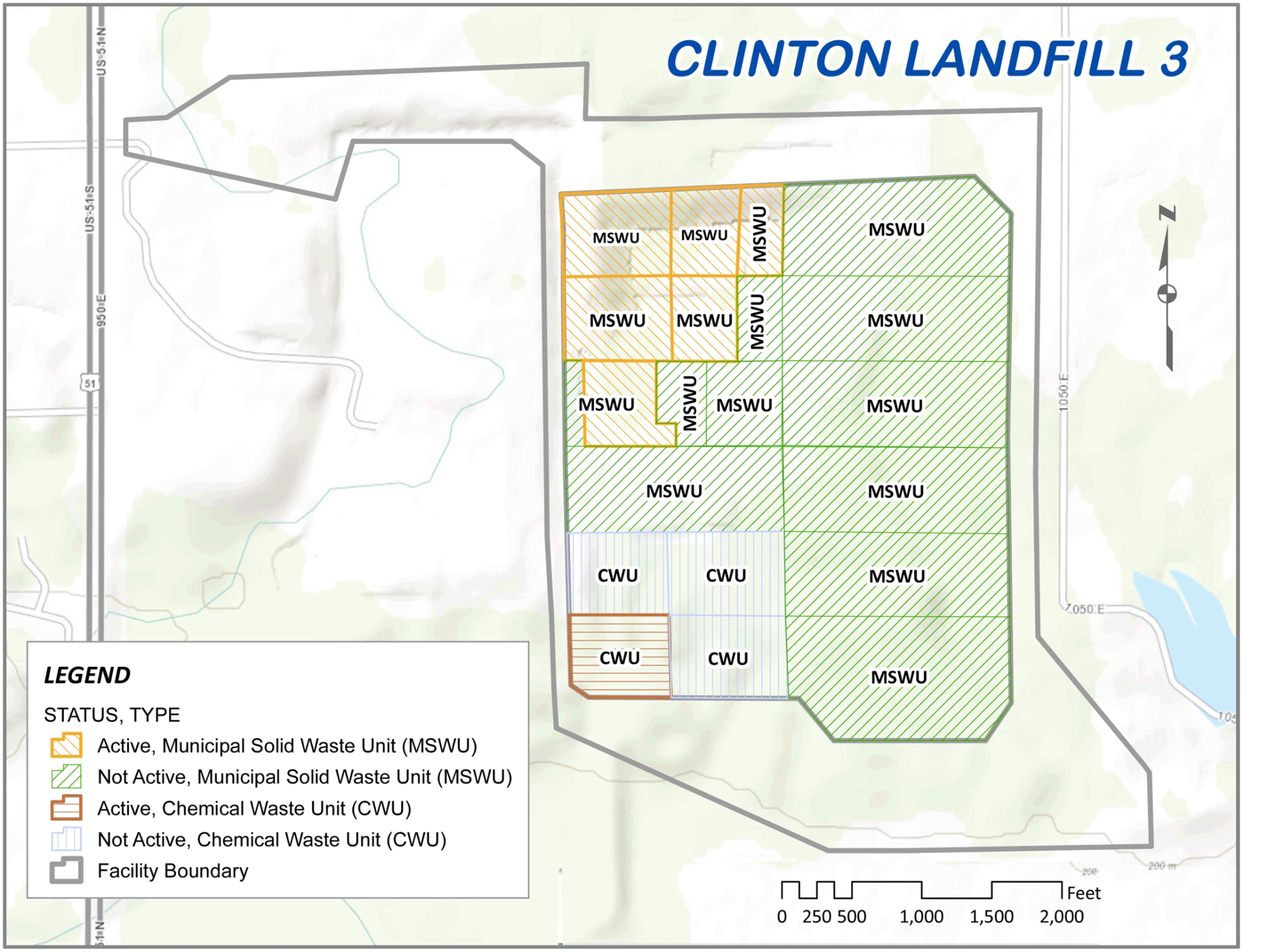 Clinton Landfill Map