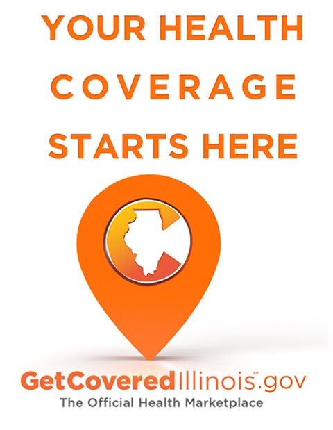 Get Covered Illinois Logo: Your coverage Starts here