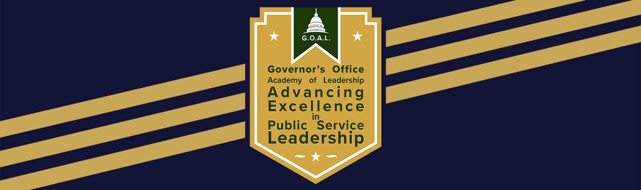 Governors office Academy of leadership advancing excellence in public service leadership