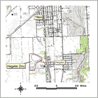 Site Location Map, Hegeler Zinc - Hegeler, IL
