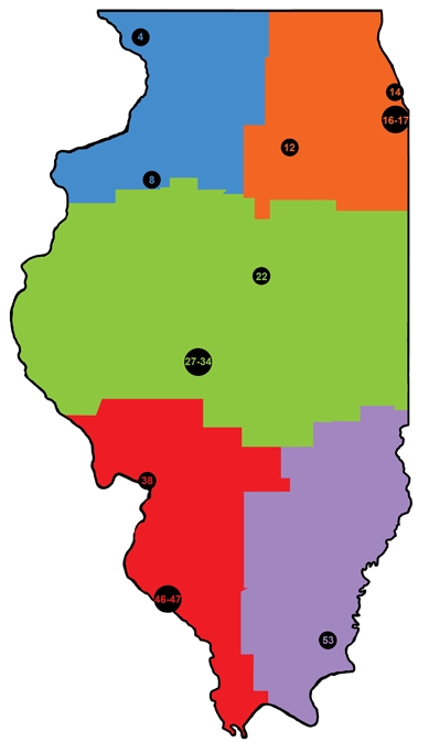 Historic Sites Map Ethnicities and Women in Illinois