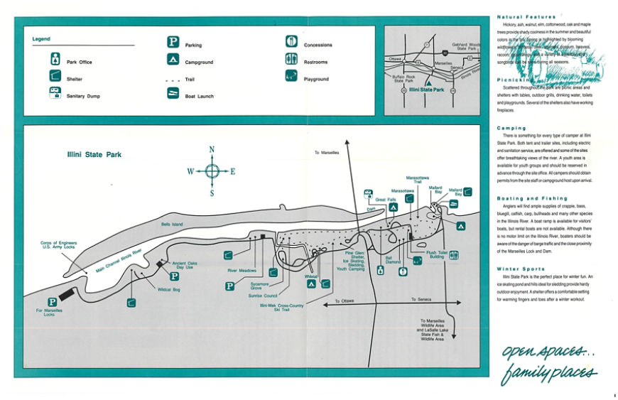 Illini State Park map