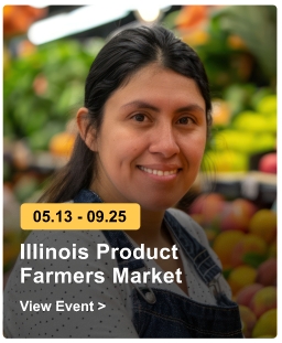 may 13 to september 25, Illinois Product Farmers market view event