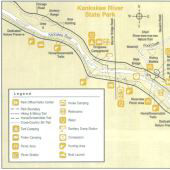 Kankakee River State Park site map